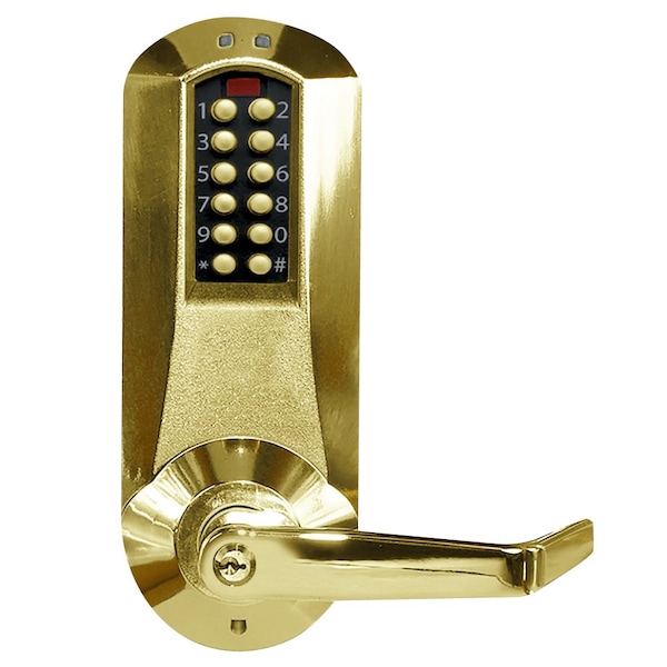 E-Plex 5000 Cylindrical Lock, Winston Lever, 100 Access Codes, 3,000 Audit Events, KIL, Kaba 90 Keyw